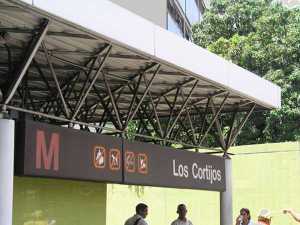 Estación Los Cortijos Metro de Caracas-Venezuela.